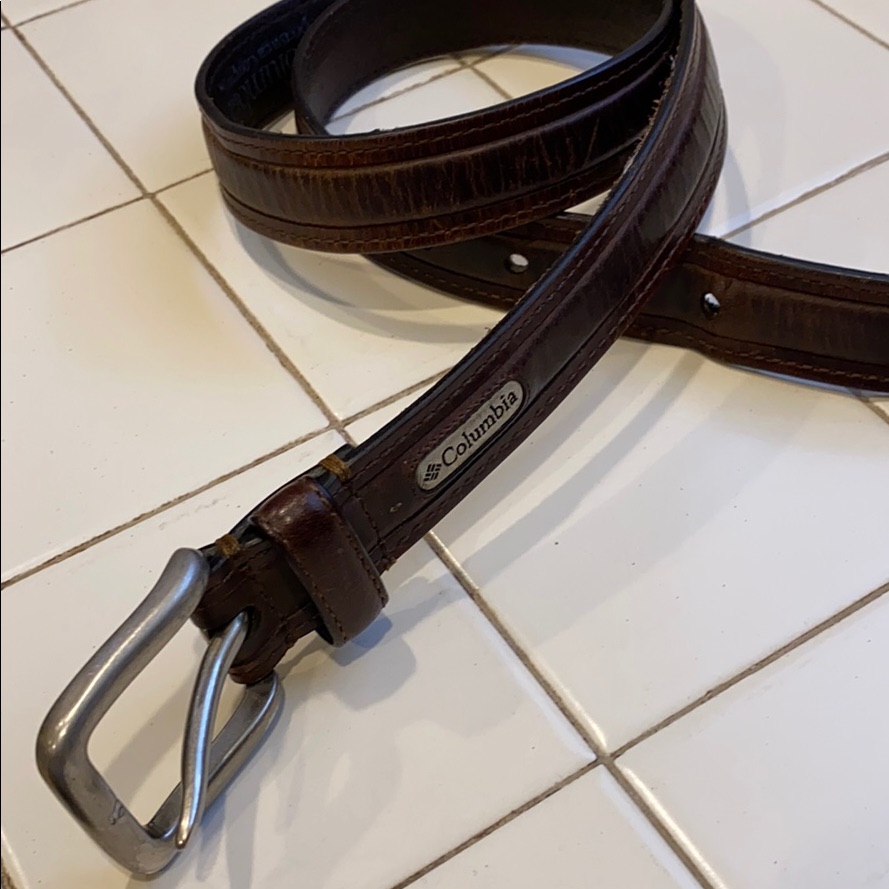 Belt Columbia Brand Brown Size 3690